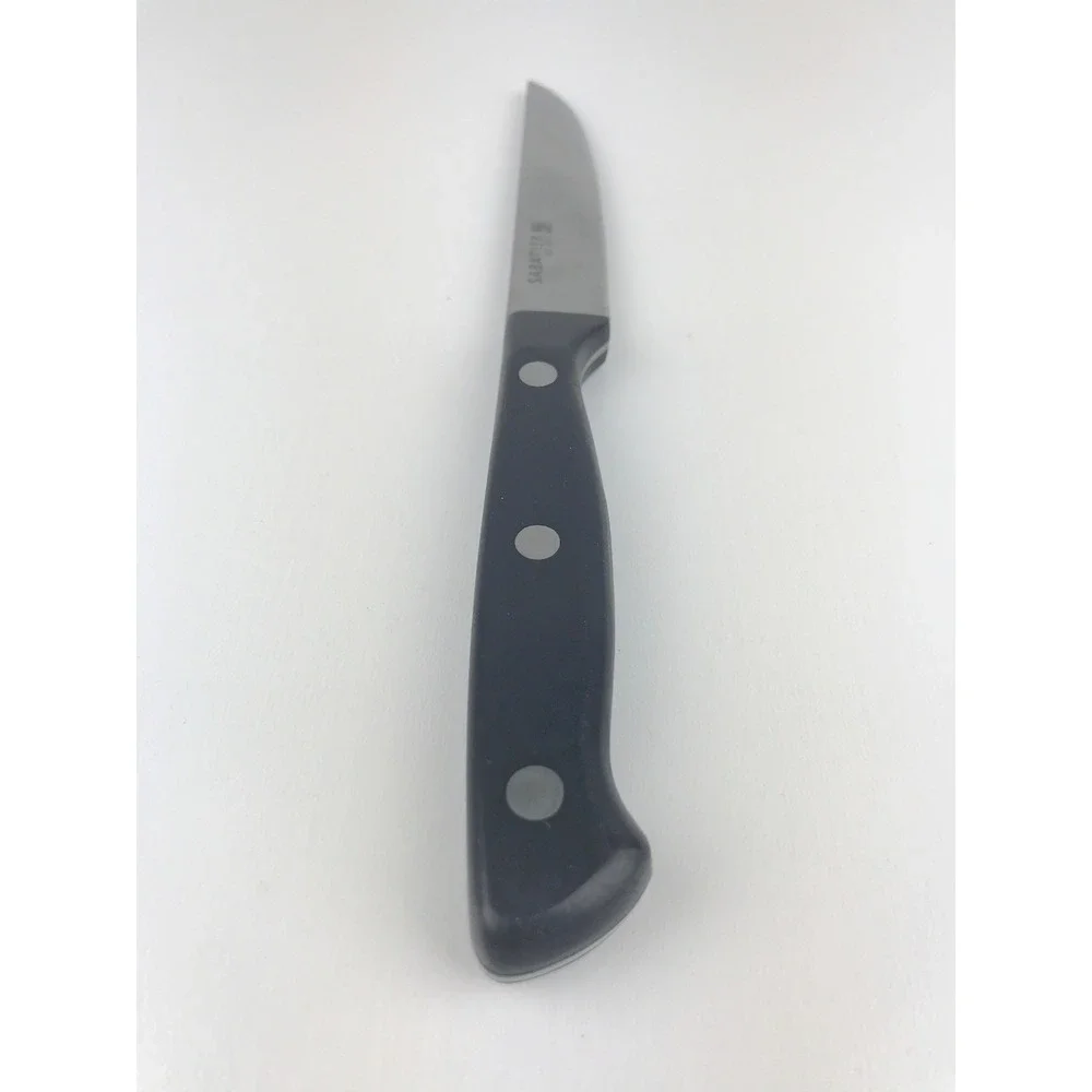 Sabatier Utility Knife Black Handle Stainless Steel Straight Edge Blade 4.5 Inch
